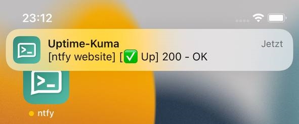 Uptime Kuma iOS Up